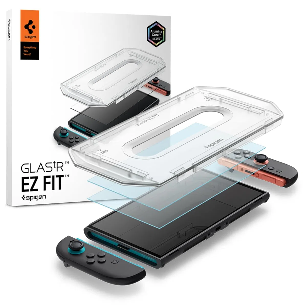 Spigen Glas.tR EZ Fit Vetro Temperato compatibile con Nintendo Switch 2 2025, con Kit di Installazione, Durezza 9H Protezione Schermo Cristallina