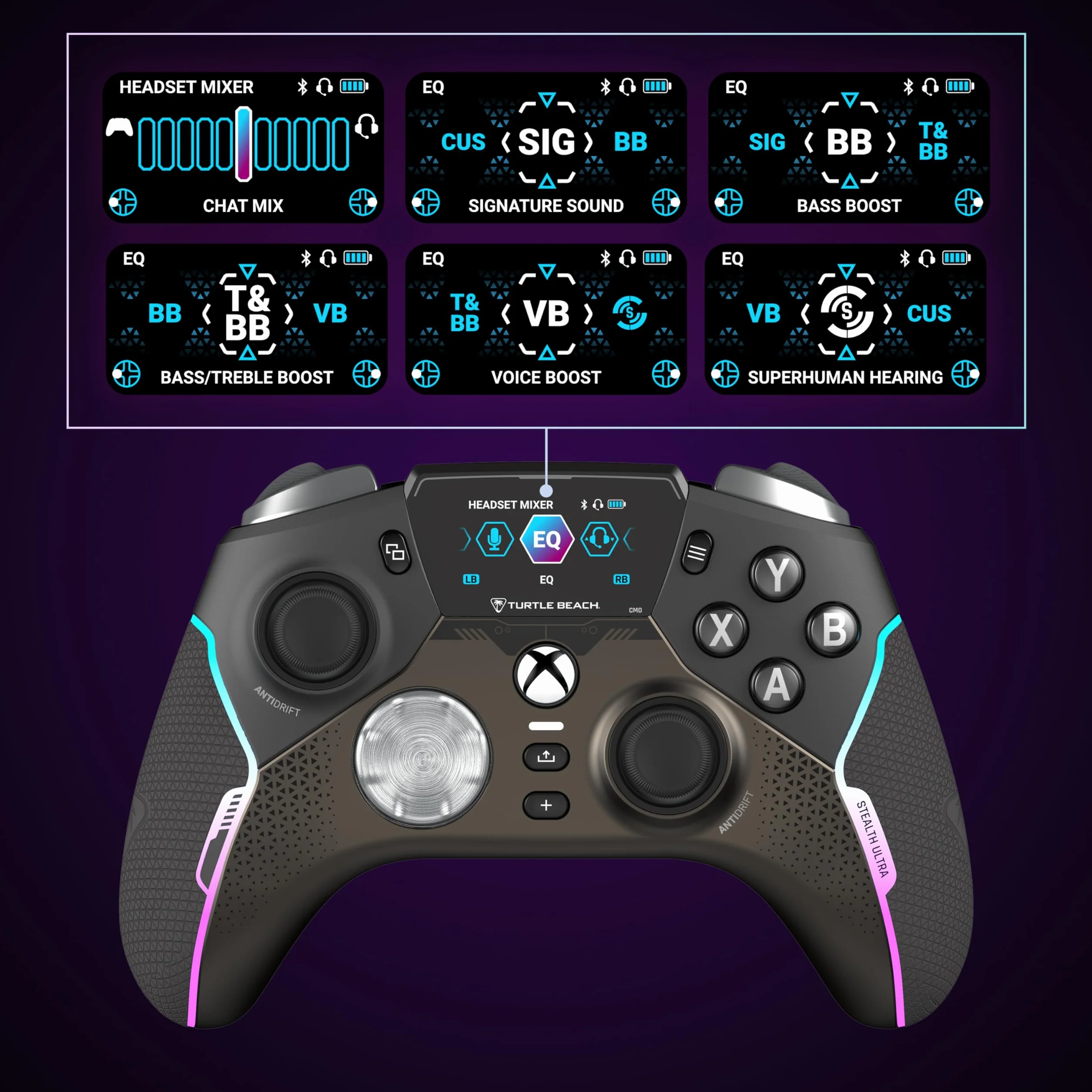 Turtle Beach Stealth Ultra Wireless Controller con Dock di Ricarica Rapida per Xbox Series X|S, Xbox One e PC