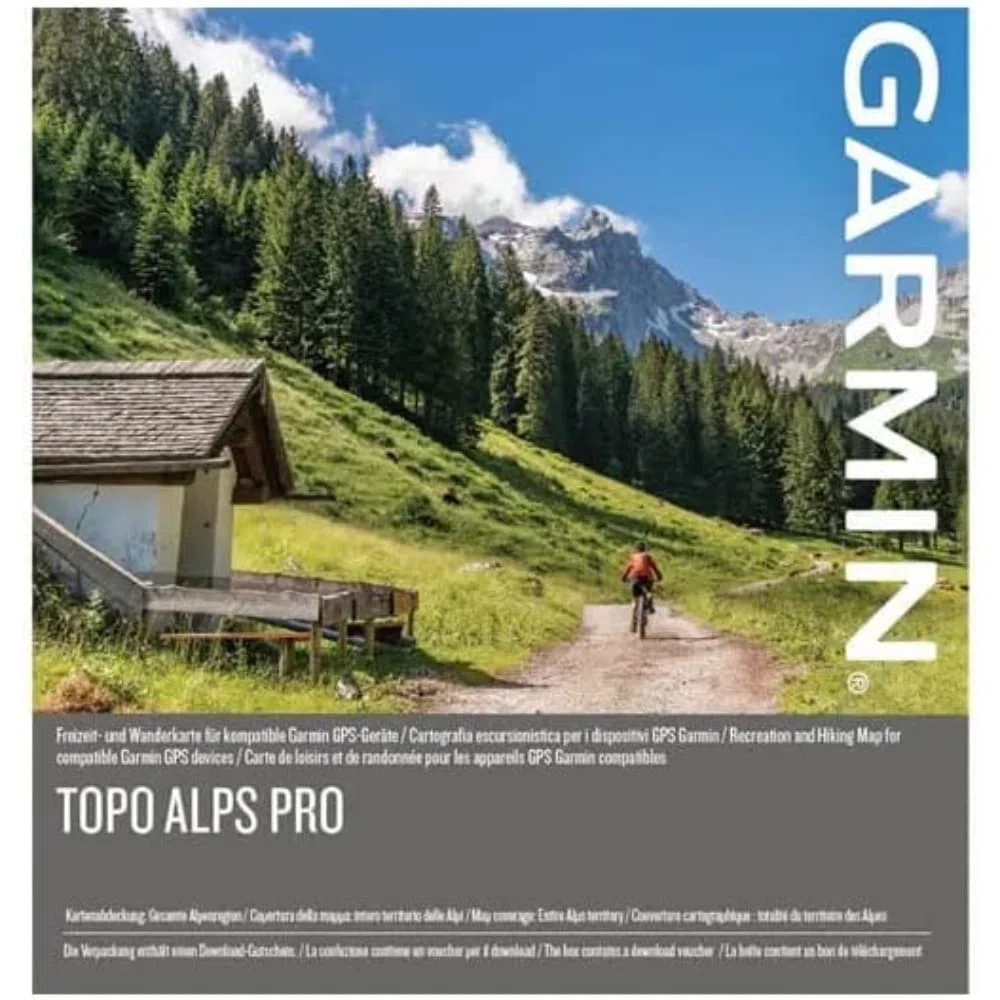 Voucher Originale Garmin per download cartografia TOPO Alps PRO