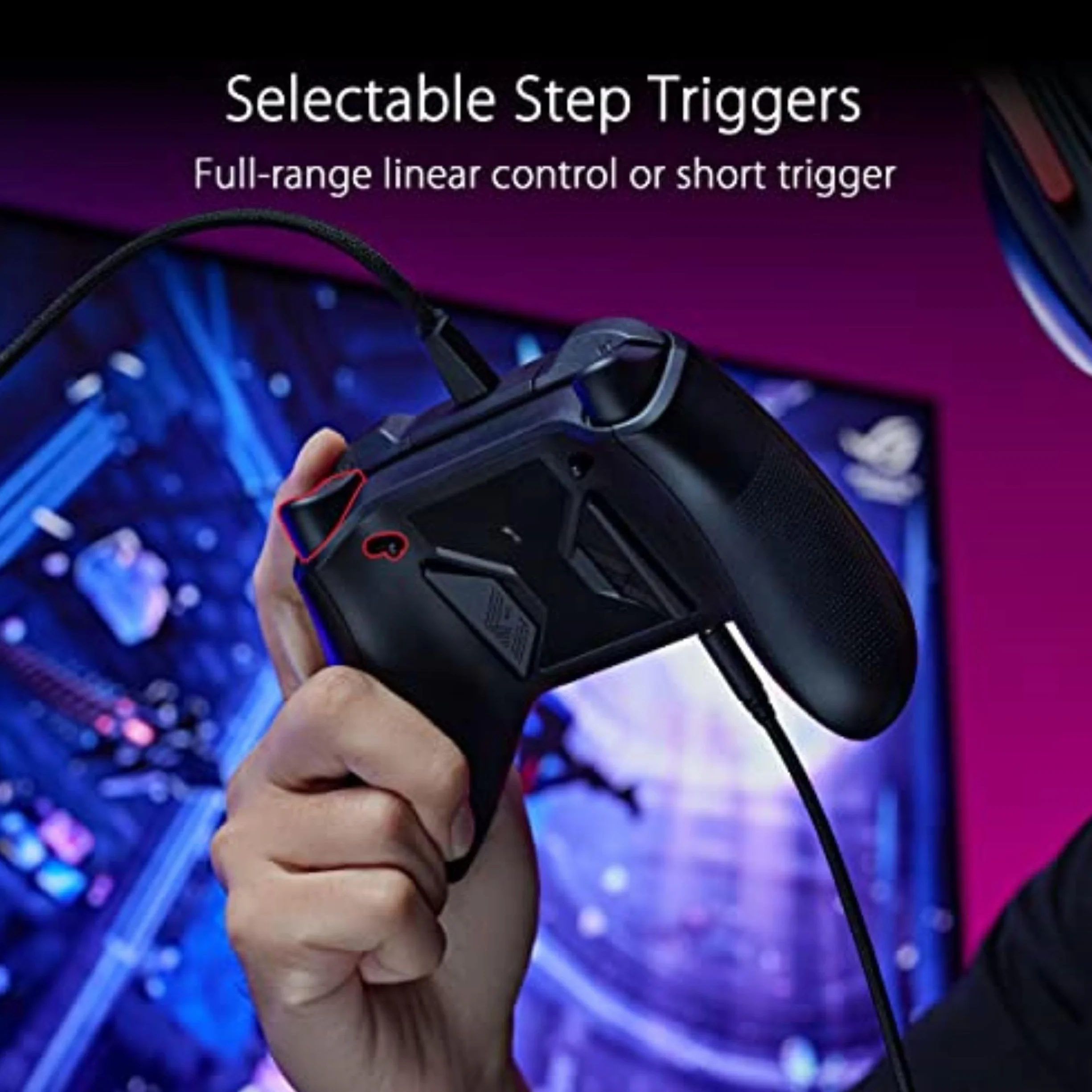 ASUS - Manette Filaire ROG Raikiri