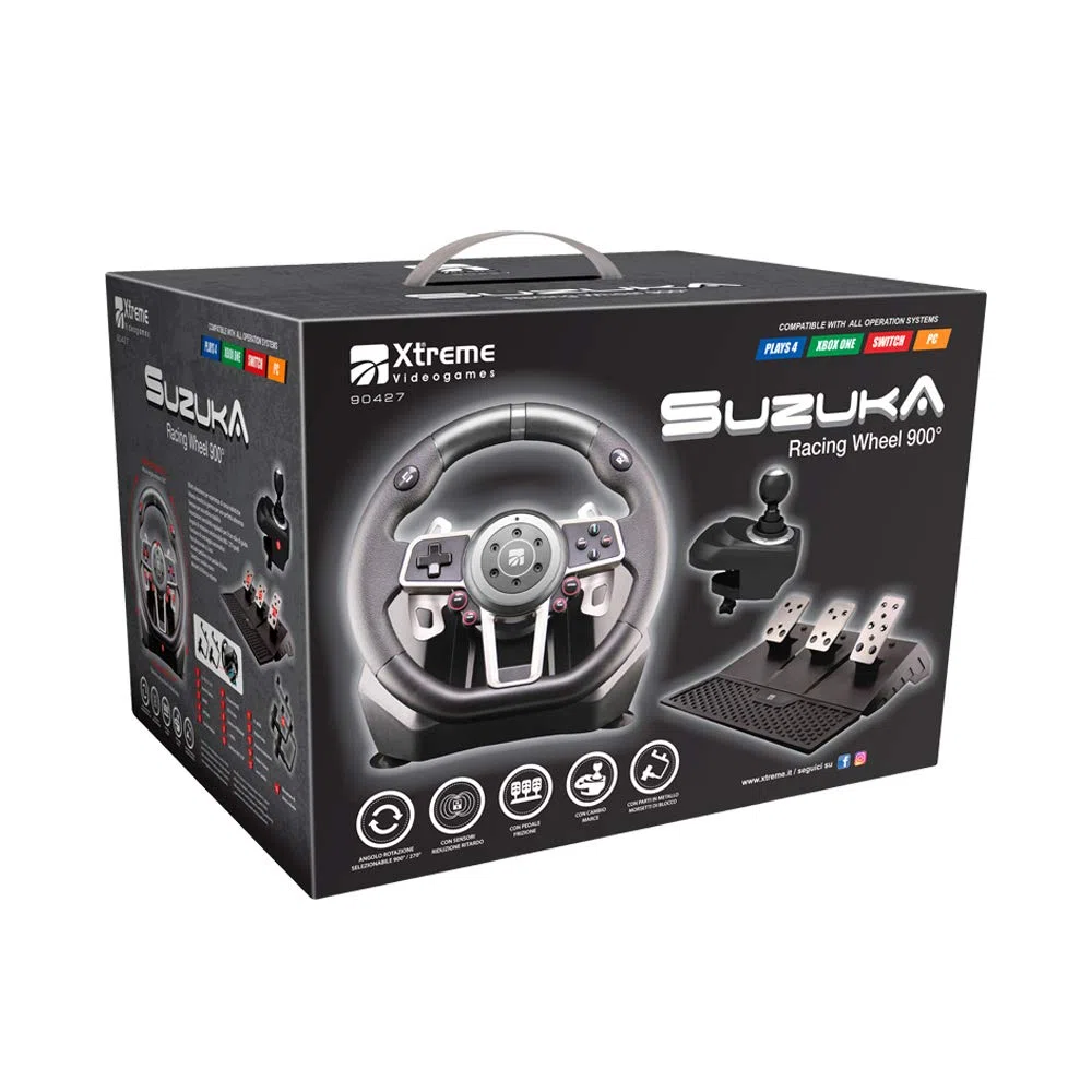 Suzuka 6 in 1 Racing Wheel 900° for PlayStation 4 - Classics