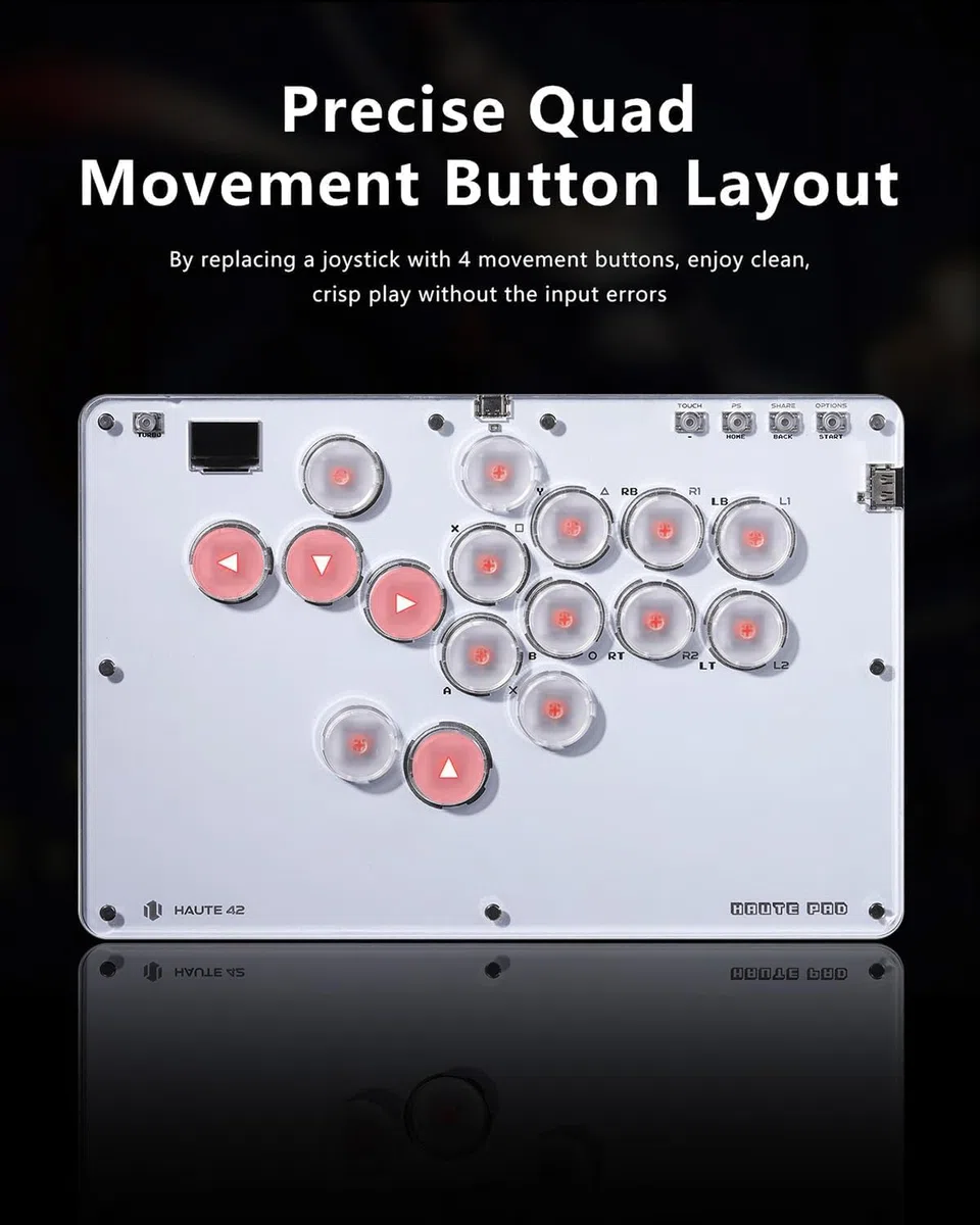 Sehawei Arcade Fight stick, Fighting Arcade Game Keyboard per PS4/Switch/PC/PS3/Steam Street Fight keypad with Turbo Functions & Custom RGB（T16）