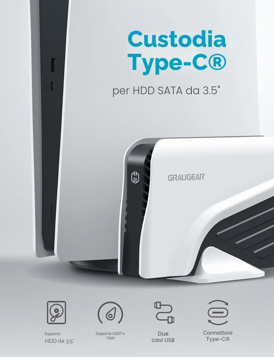 Graugear Ext 8TB HDD für Playstation 4 und 5
