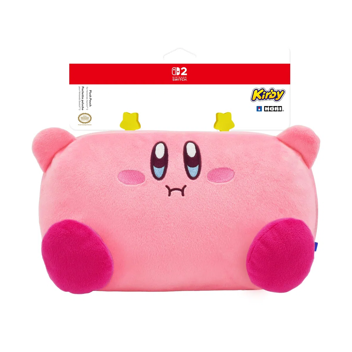 HORI Borsa Plush Pouch (Kirby) per Nintendo Switch 2, Switch e Modello OLED - Licenza Ufficiale Nintendo