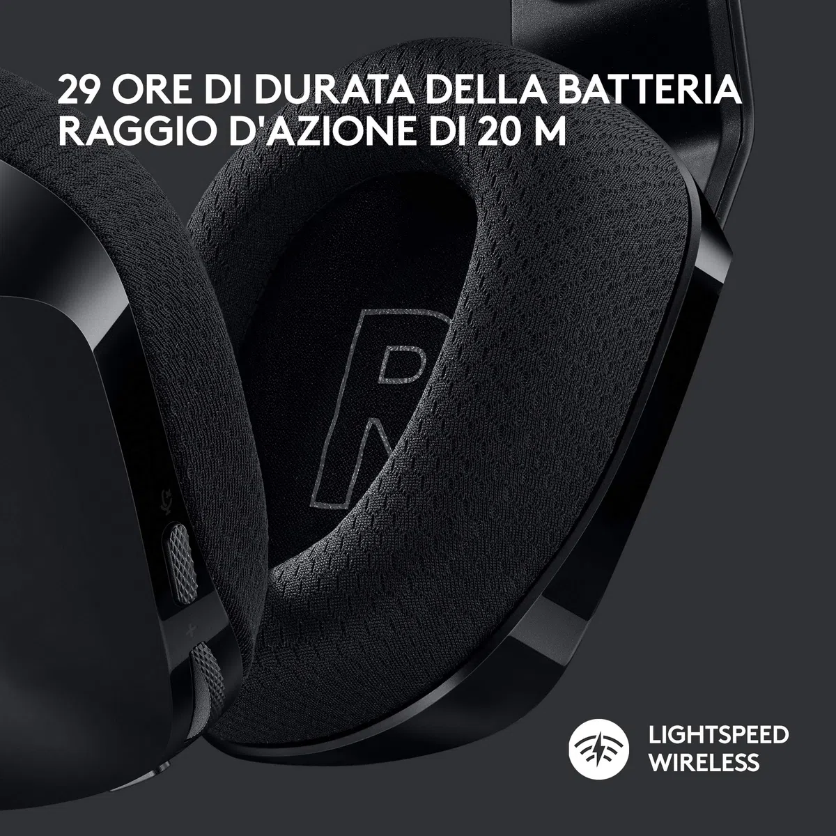 Logitech G733 LIGHTSPEED Wireless Gaming Headset with Microphone, LIGHTSYNC RGB, Blue VO!CE, PRO-G Audio - Nero