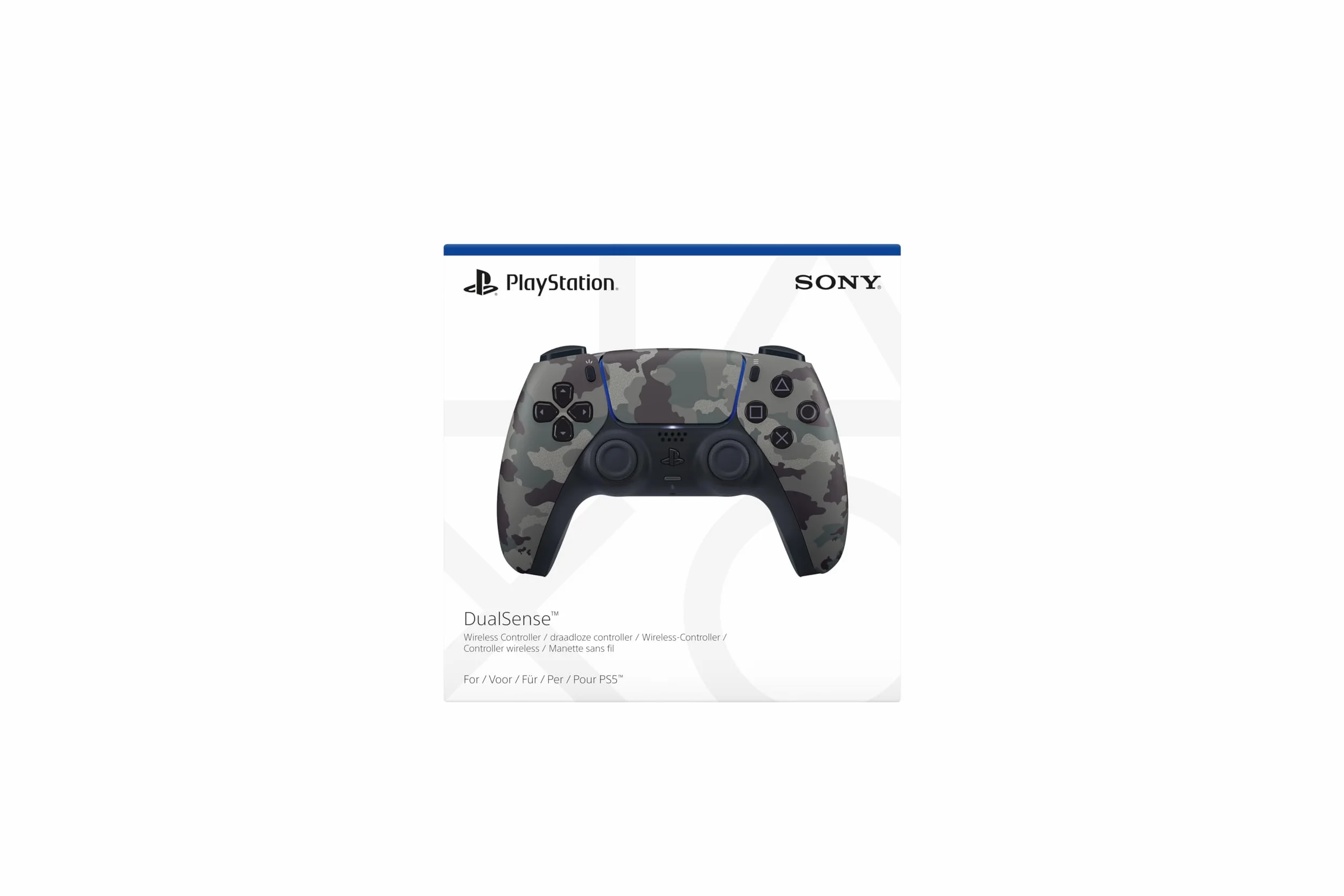 DualSense™ Wireless Controller – Gray Camouflage