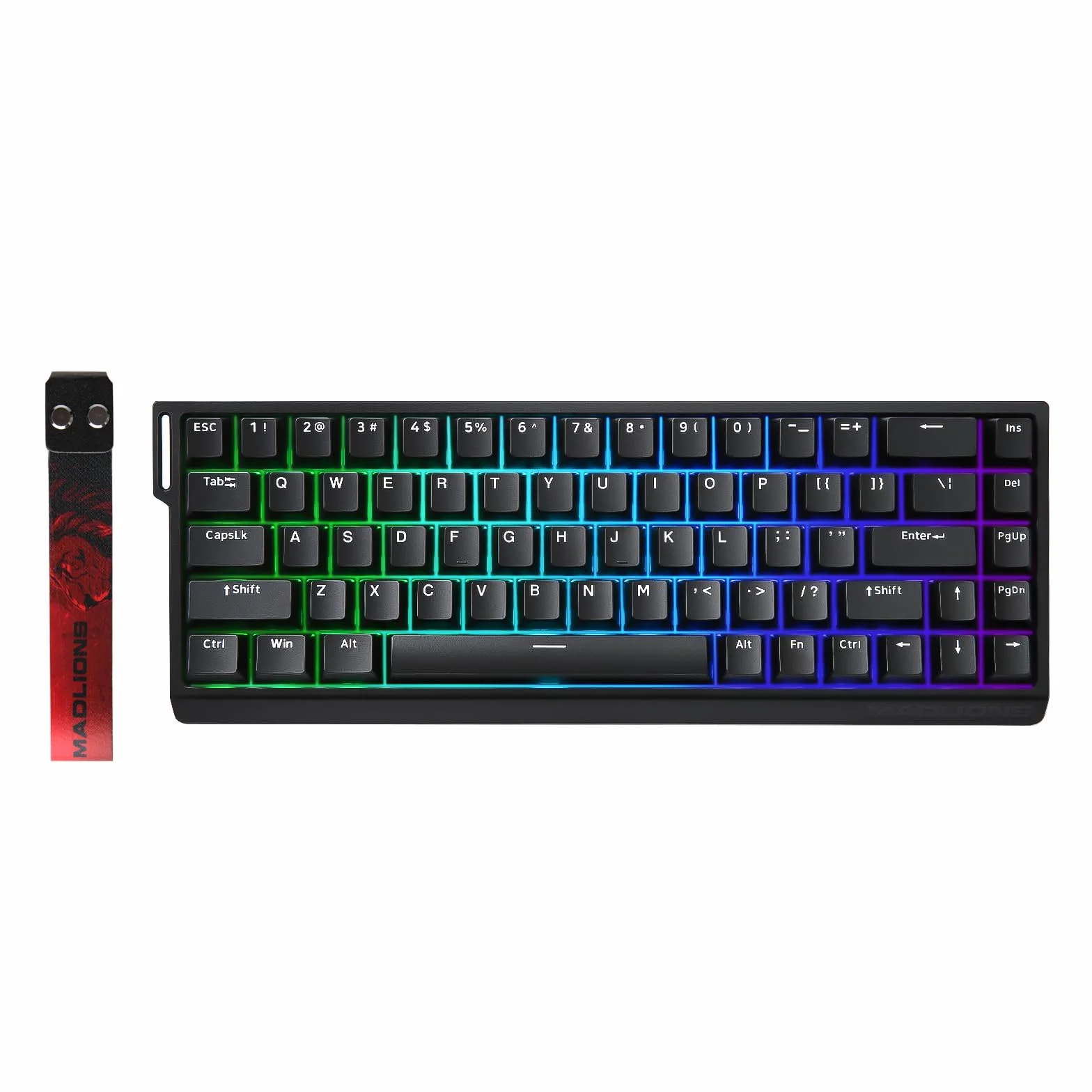 MAD68 HE Tastiera da Gioco Magnetica 60% 8000Hz Rapid Trigger Switch a Effetto Hall RGB Regolabile Nero
