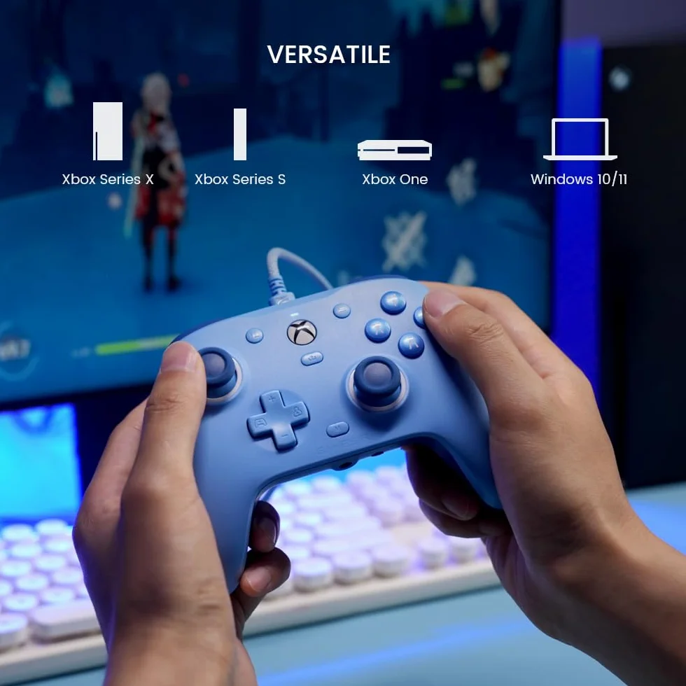 GameSir G7 SE Wired Controller for Xbox Series X|S, Xbox One, Windows 10/11, Hall Effect Joystick, 3.5mm Audio Jack, Blue