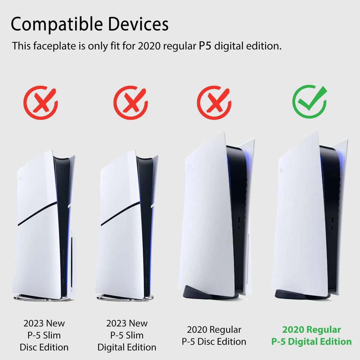 Placche con prese d'aria di raffreddamento e filtro antipolvere per l'edizione digitale DOBEWINGDELOU Piastra frontale Coperchio della console Piastra laterale di ricambio Accessori ABS Nero
