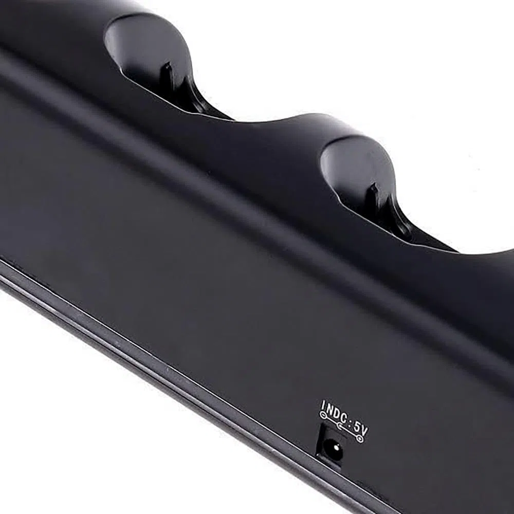 OSTENT Stazione Dock di Ricarica + 4 Pacchi Batteria per il Telecomando Nintendo Wii Colore Nero