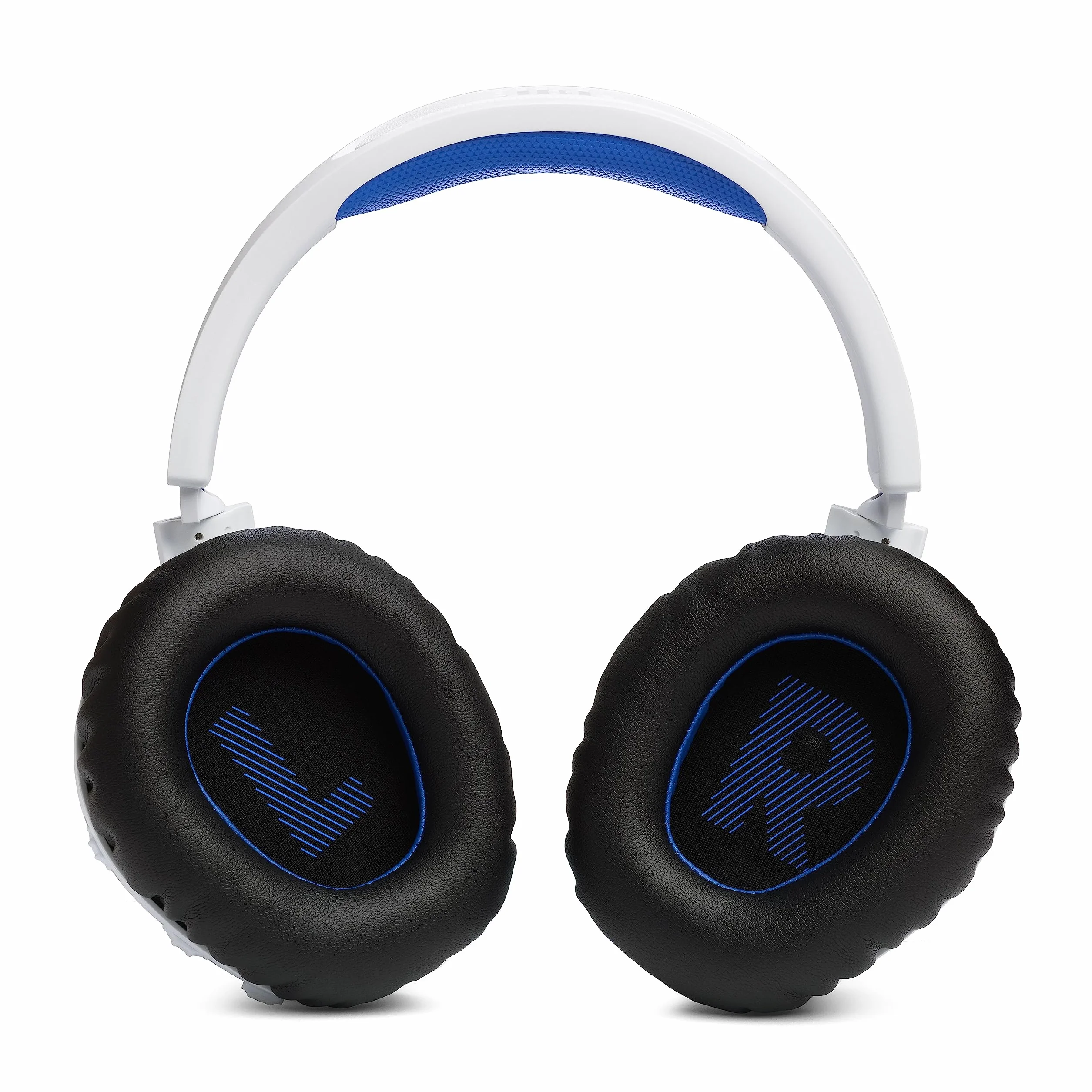 JBL Quantum 360P Cuffie Gaming Wireless Bluetooth PlayStation, Cancellazione Attiva Rumore, Microfono Rimovibile, Audio 3D, Bianco