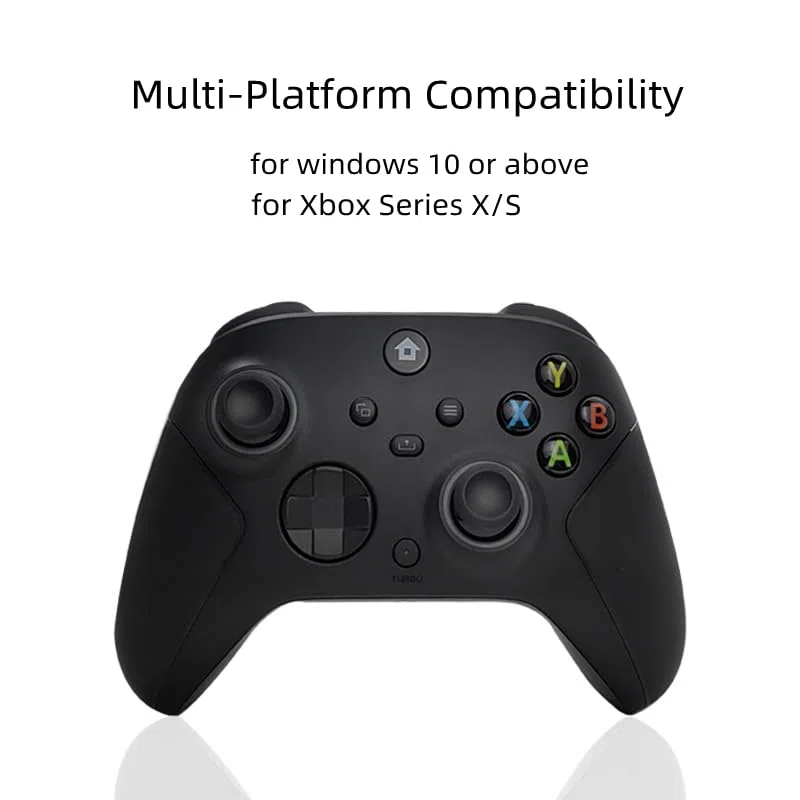 Generico Controllore senza fili per XBOX Serise X/S Gamepad con ricevitore wireless 2.4G Maniglia di gioco a bilanciere anti-scivolo per accessori PC Gamepad