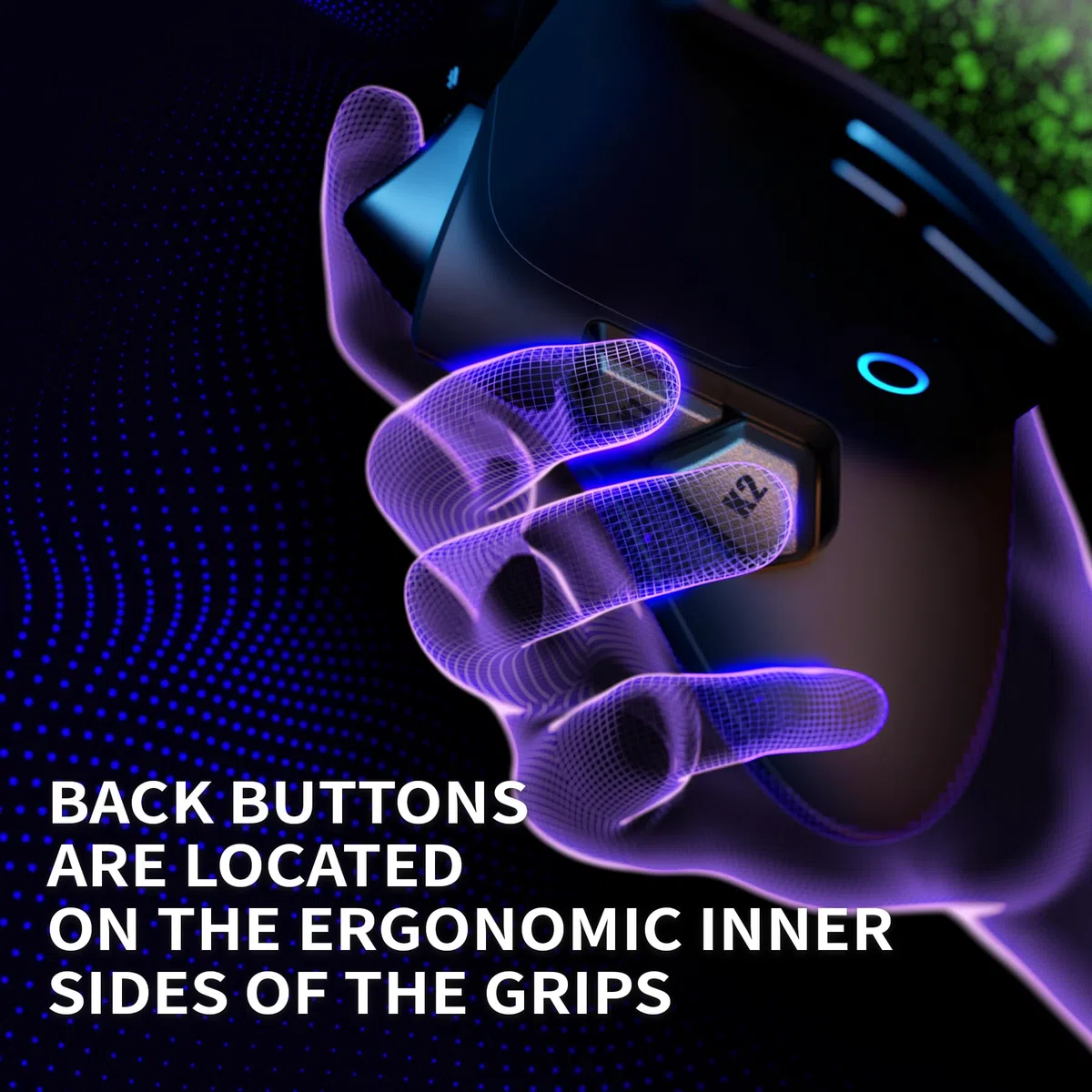 eXtremeRate VICTOR X Remap Kit per Xbox Series X S Controller,6 Profili&Cover Posteriore&Grip&4 Tasti Posteriori per Xbox Series X S Joystick Model 1914(NON Include Controller)-Verde Antiscivolo