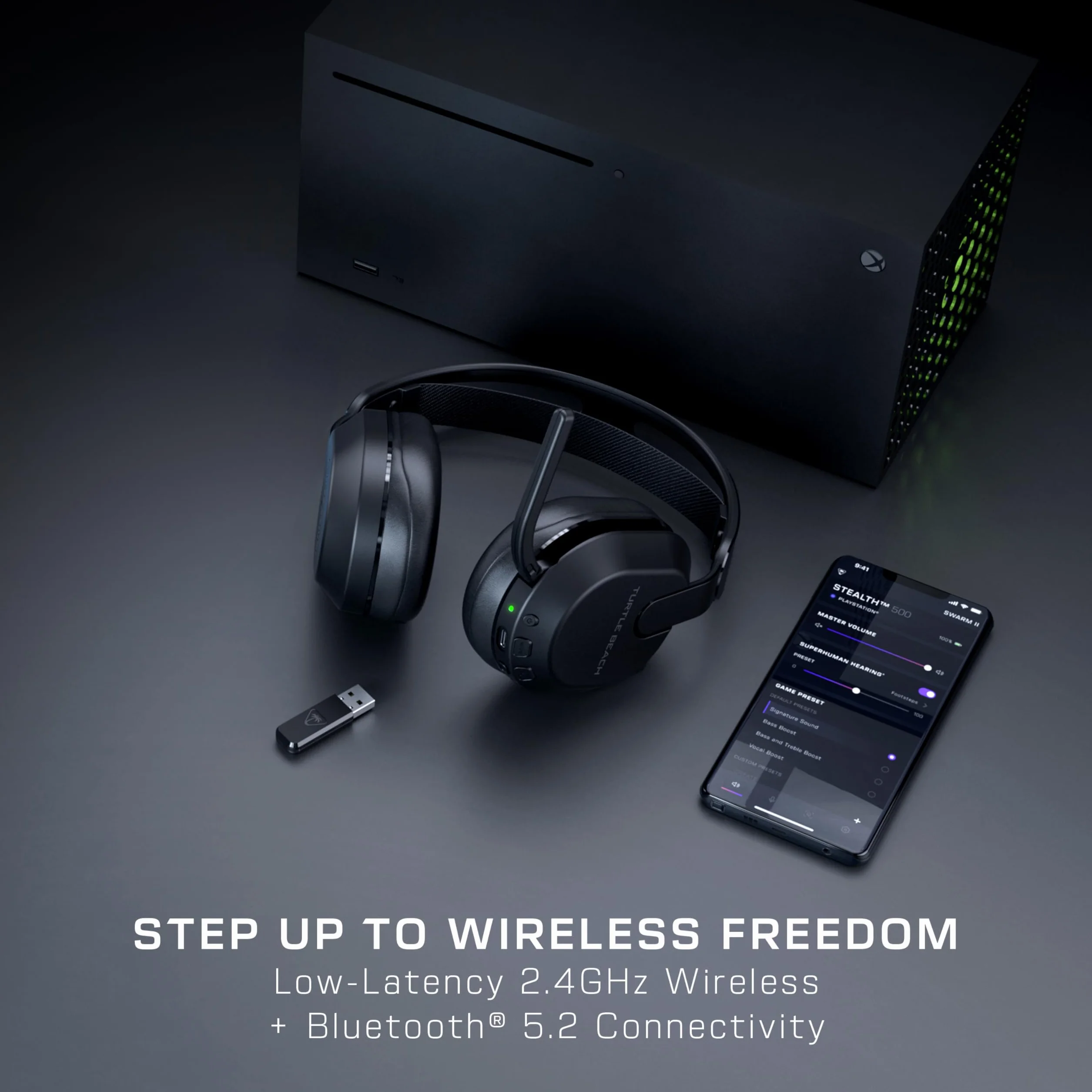 Turtle Beach Stealth 500 Cuffie wireless Xbox nere 40 ore batteria Bluetooth PC