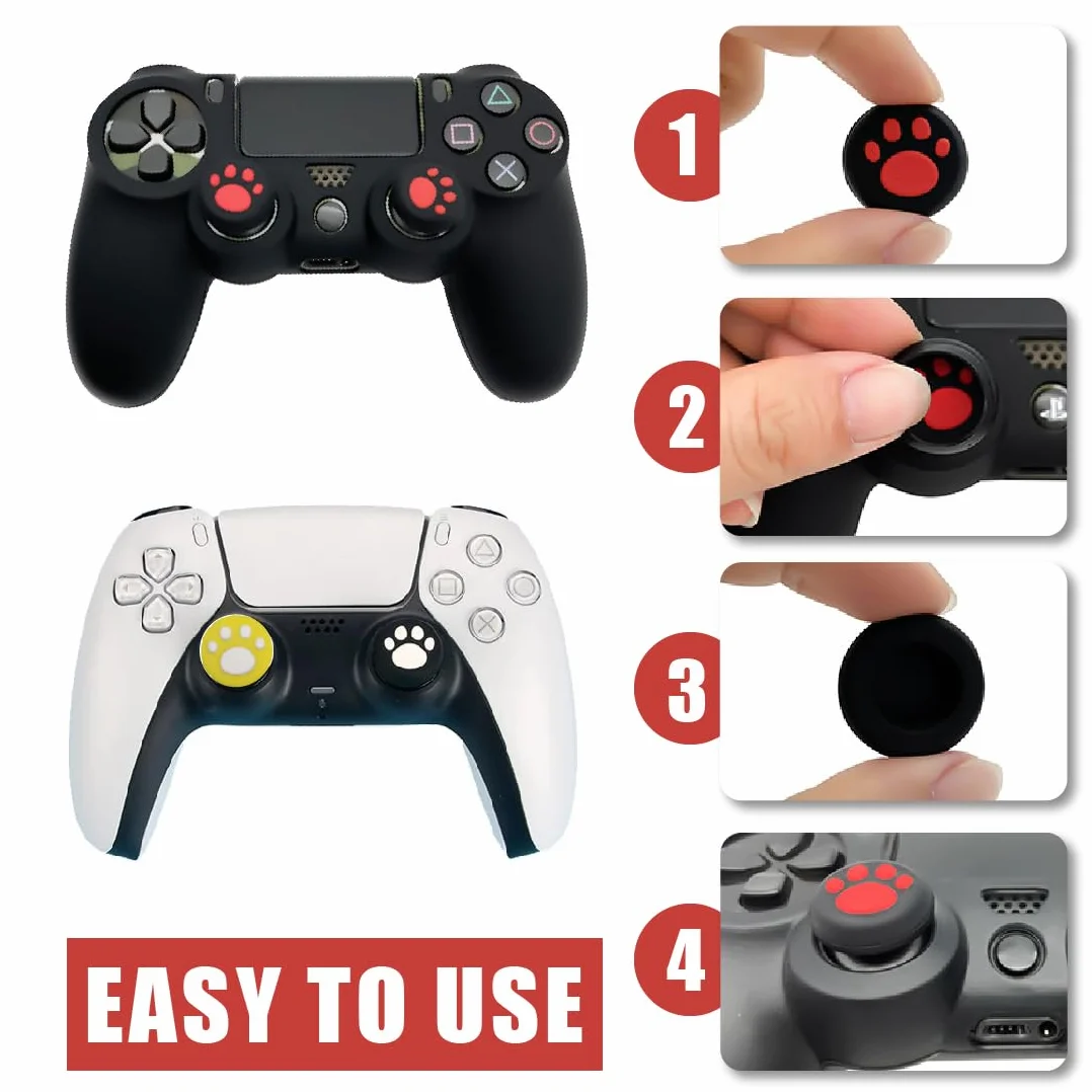 Copri Joystick Analogico Silicone per Controller, Thumb Grip Caps Joycon