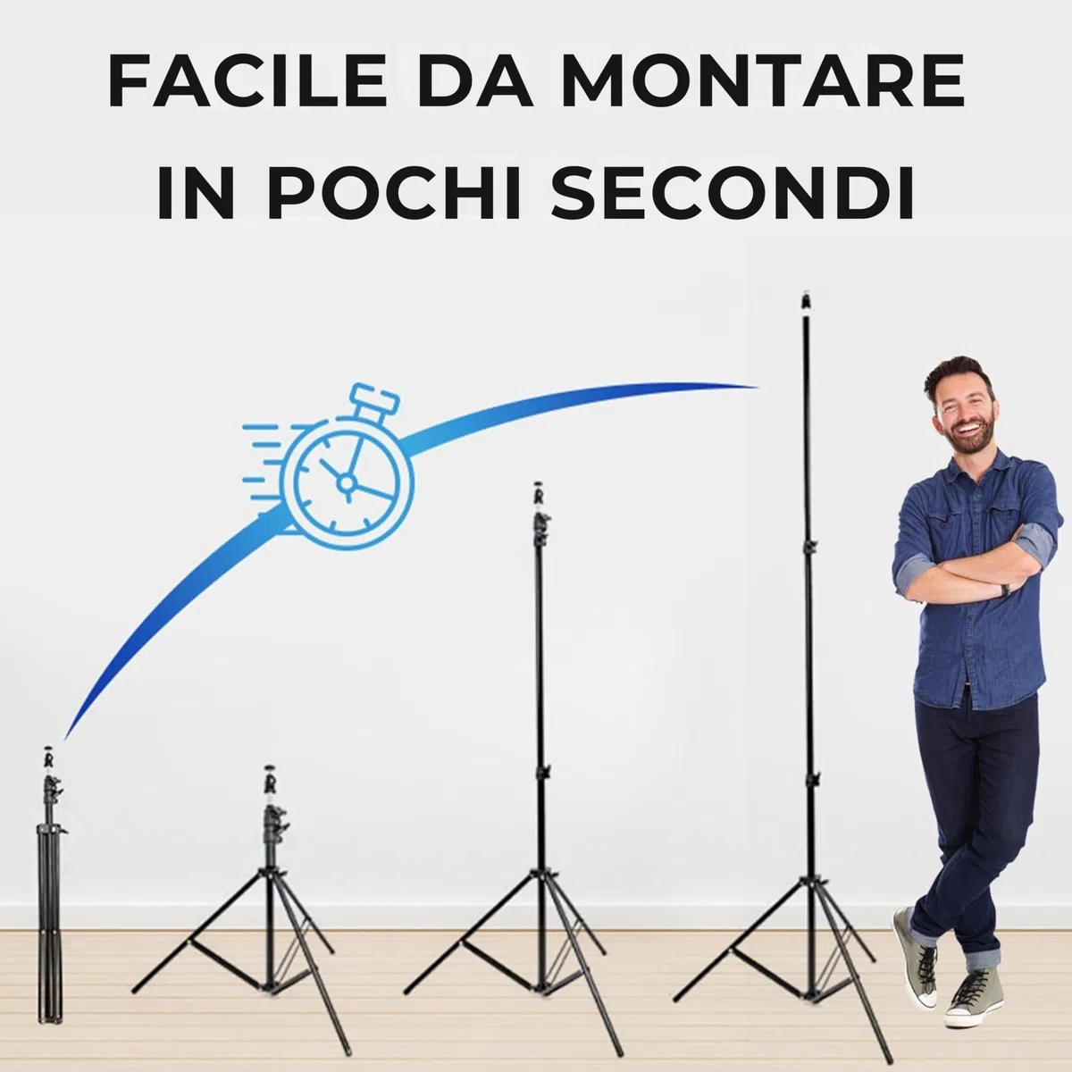 Skywin VR Supporto per treppiedi compatibile con SteamVR Base Station 2.0 – Supporto sensore e stazione base per Oculus Rift Constellation (2 pezzi)