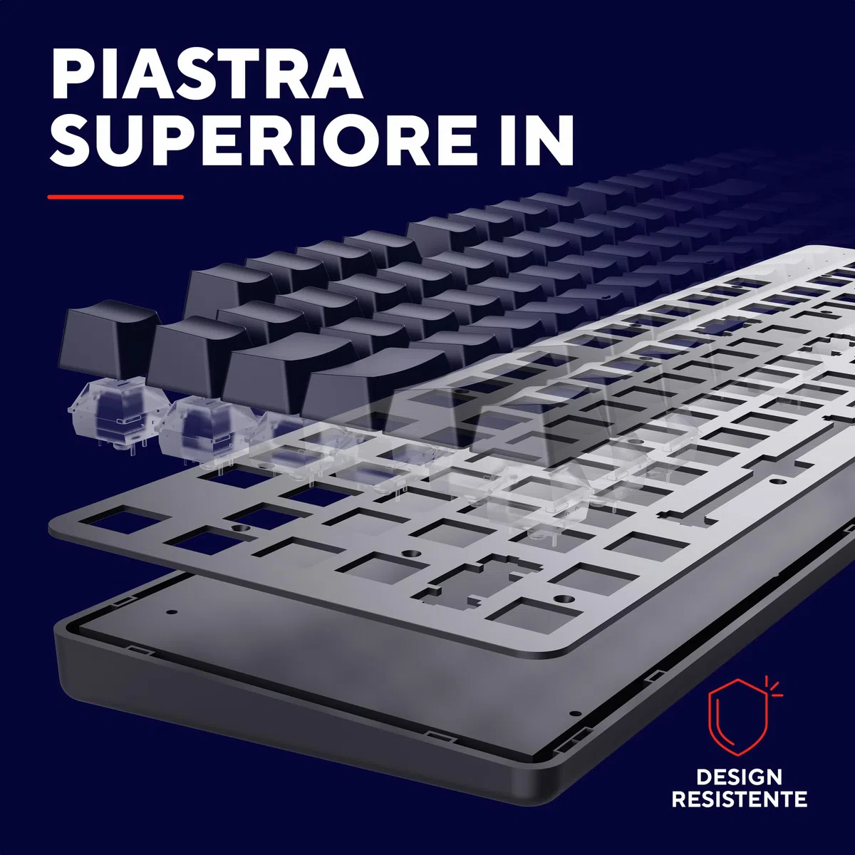 GXTrust 871 Zora Tastiera Meccanica Gaming Layout Italiano QWERTY RGB Retroilluminata Tasti Huano Lineari Anti-Ghosting N-Key Rollover USB Nero
