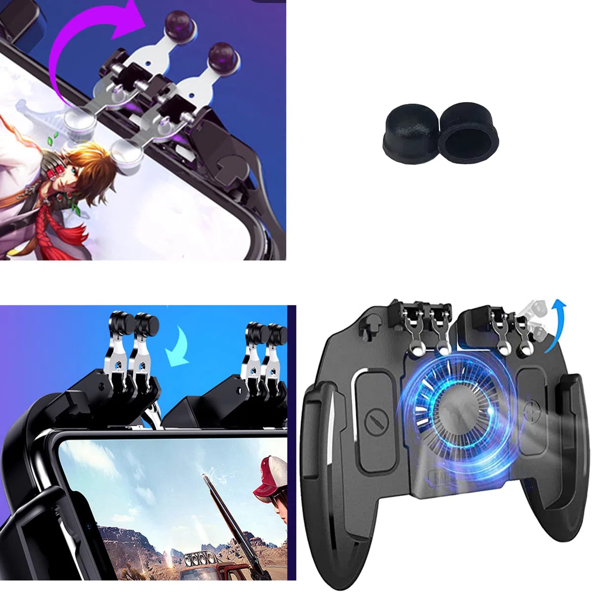 30PCS Pulsante di Gomma PUBG Controller Gamepad per PUBG Mobile Controller Pulsante di Gomma