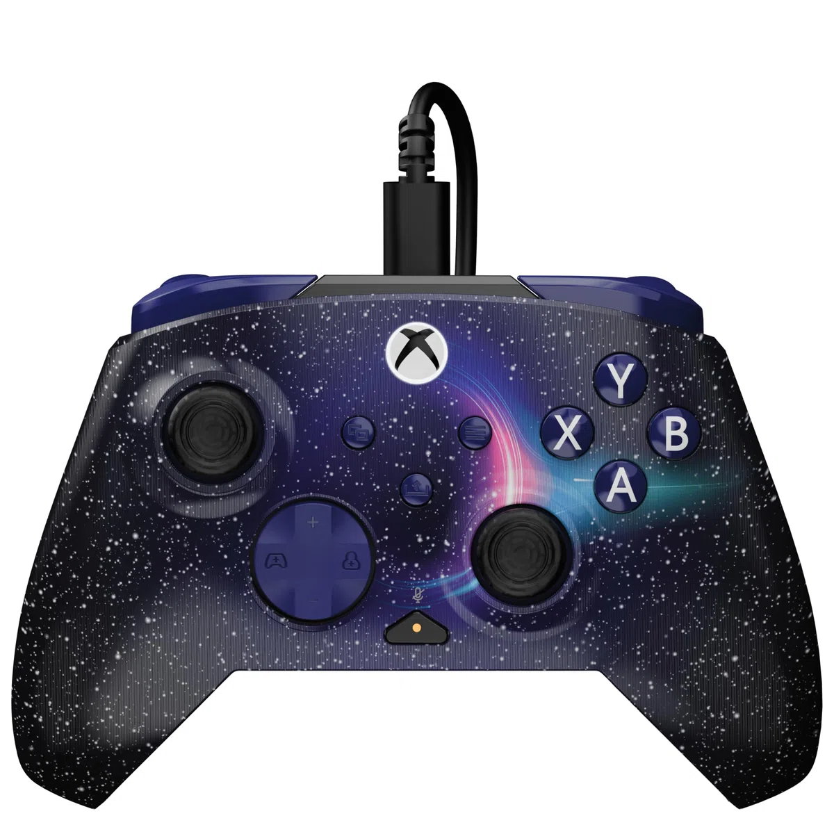 Turtle Beach Rematch Advanced Dark Cosmos Controller gaming con cavo per Xbox e PC, licenza ufficiale, pulsanti rimappabili, grilletti sensibili, comandi audio