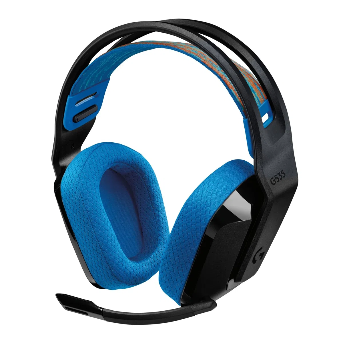 Logitech G G535 Lightspeed Cuffia gaming wireless leggera microfono flip-to-mute 33 ore batteria PS5 PS4 PC USB-C Nero blu