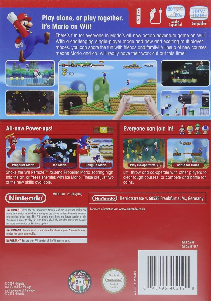 Nintendo Selects New Super Mario Bros.Wii, Gioco
