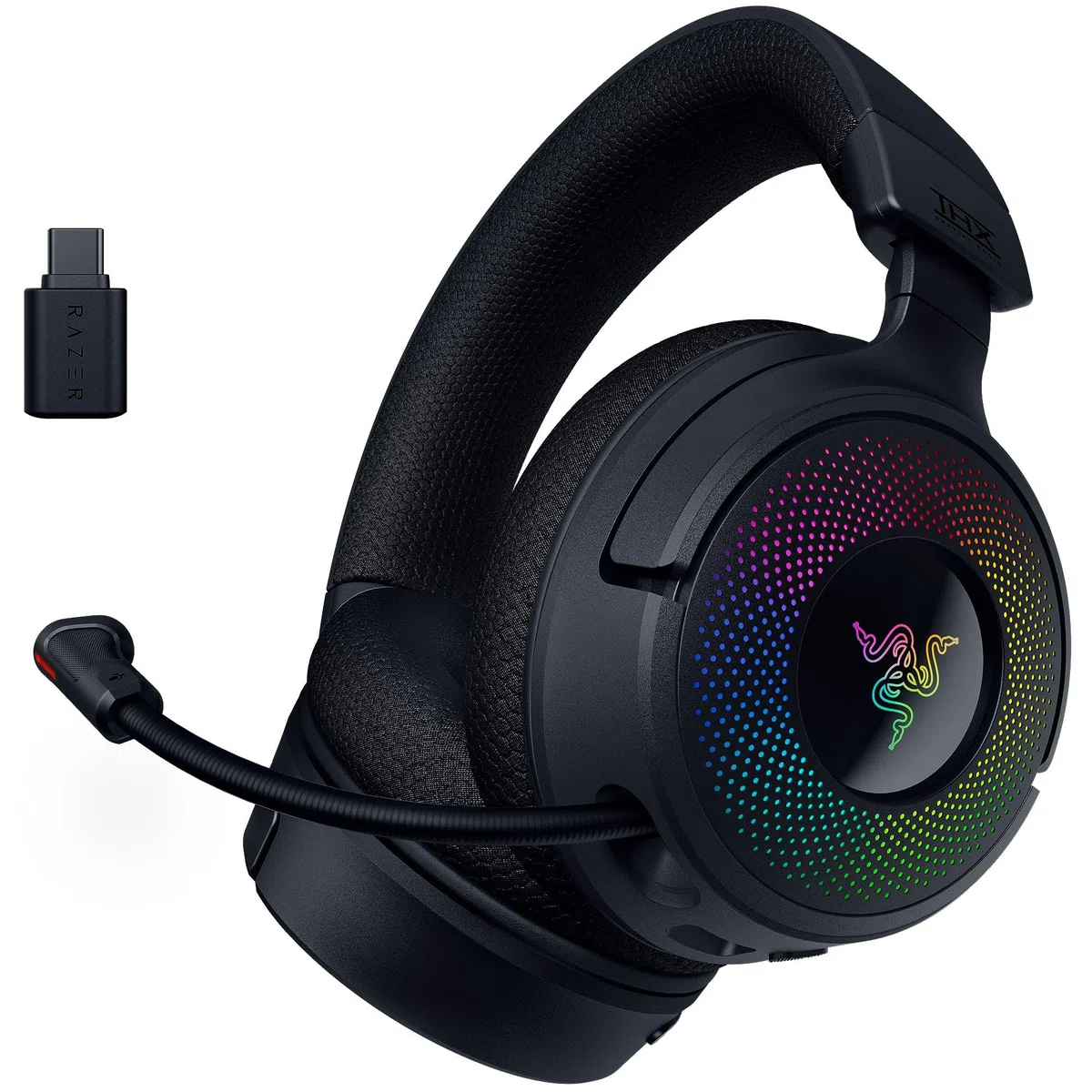 Razer Kraken V4 Cuffia da gioco wireless 40mm THX Spatial Audio RGB Nero