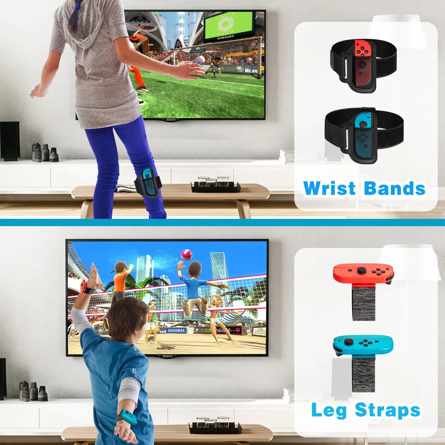 16-in-1 Accessori per Switch Sport, Accessori per Nintendo Switch Sport/Switch Joycon, Regalo di Natale Set di Gioco per Famiglia con Griff Organizer Joycon Compatibile con Switch 2 2025