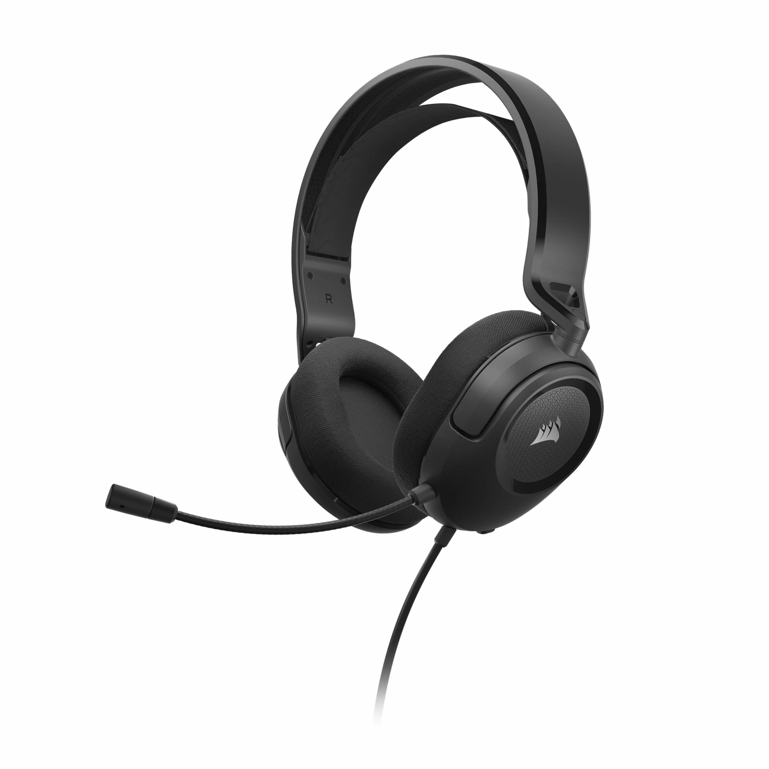 Corsair HS35 v2 Cuffie Gaming Multipiattaforma con Microfono Omnidirezionale Flessibile, Cavo 3,5 mm per PC, PS5, Xbox, Carbonio
