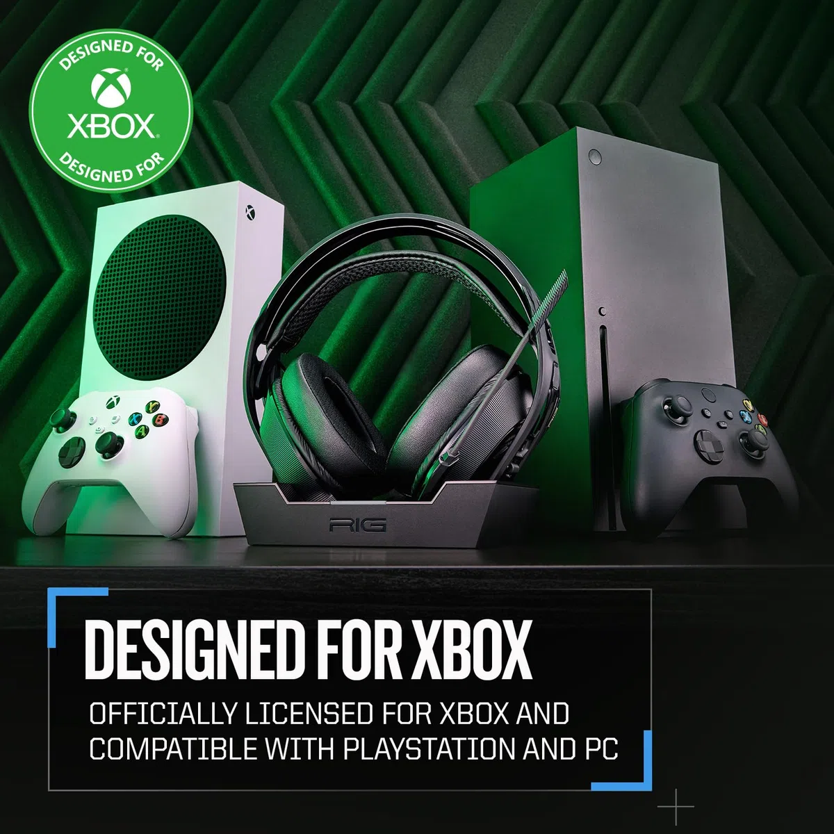 Cuffie da gioco wireless RIG 800 PRO HX con stazione base per Xbox Series X|S, Xbox One, PC - Audio Dolby Atmos, batteria 60 ore
