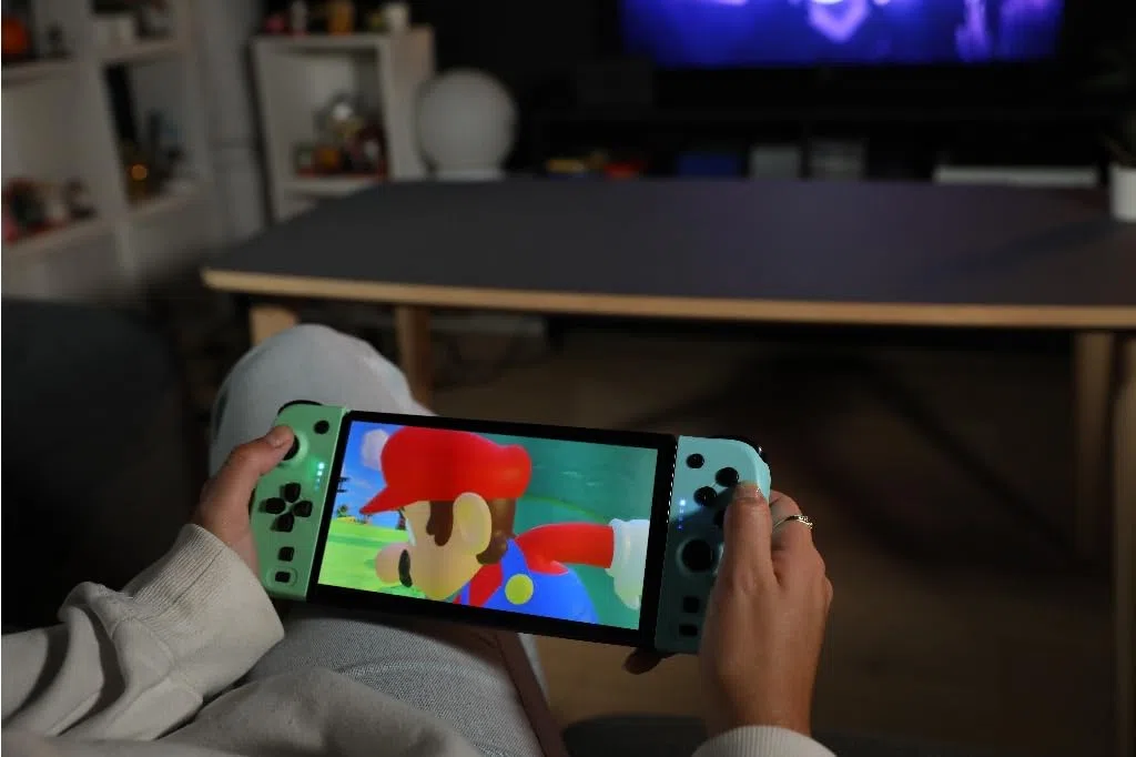 Konix Joypad controller do Nintendo Switch, Switch OLED, Switch 2 - 8h bateria, wibracje, zielono-niebieski