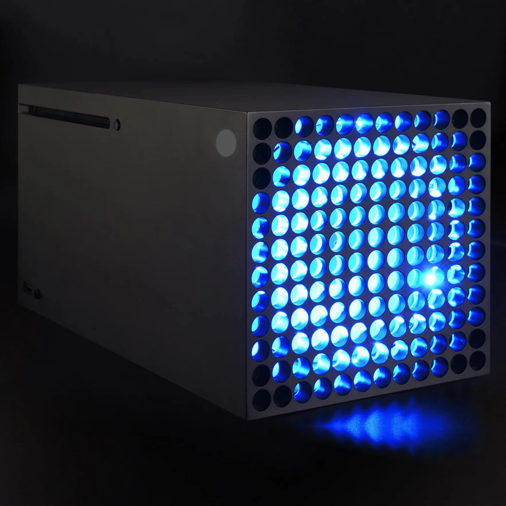 eXtremeRate RGB LED Striscia Luminosa Accessori per Xbox Series X Console Ventola con Telecomando 7 Colori 39 Effetti