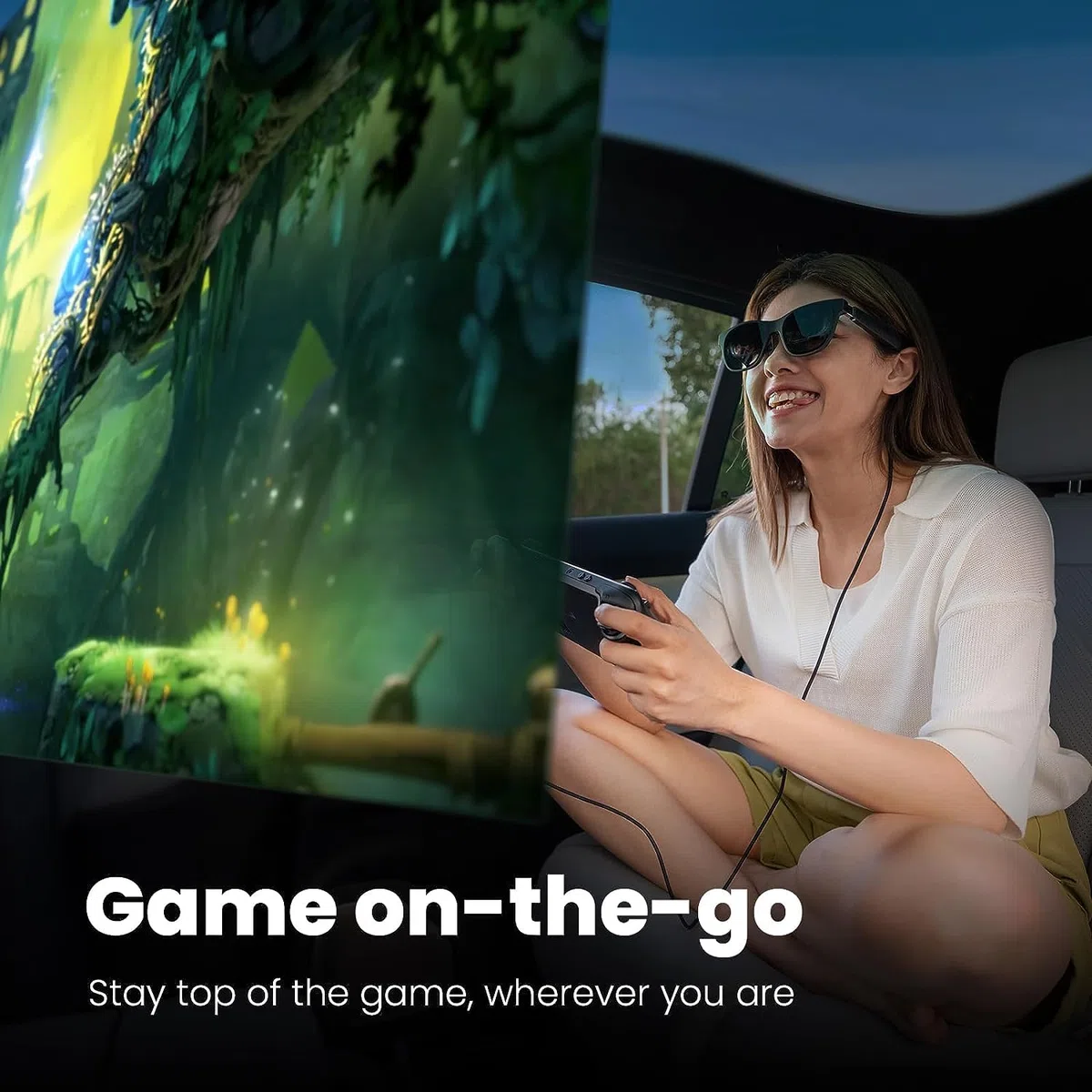 XREAL Beam, Trasforma i Contenuti Video in Un Incredibile Display Spaziale Nell'Aria, Connessione Cablata a Smartphone/Console da Gioco e PC
