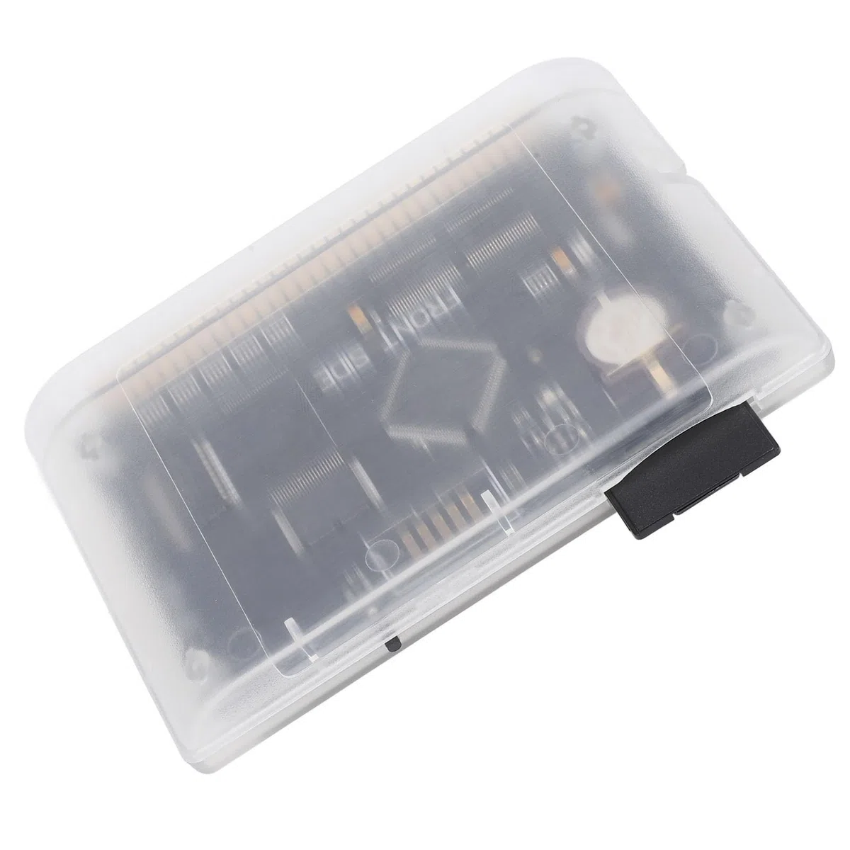 Plyisty Cartuccia di Gioco Carrello Flash retrò per Mega Drive V3.0 Pro, Scheda di Gioco 3000 in 1 per MD1/MD2/MD3/CD-X/32X, Compatibile con Genesis, Mega-Drive, Master System (Bianco trasparente)