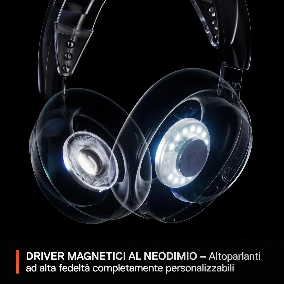 SteelSeries Arctis Nova 3P Cuffie da gioco wireless 2,4GHz/BT 40h neodimio Nero per PS5 PS4 PC Switch