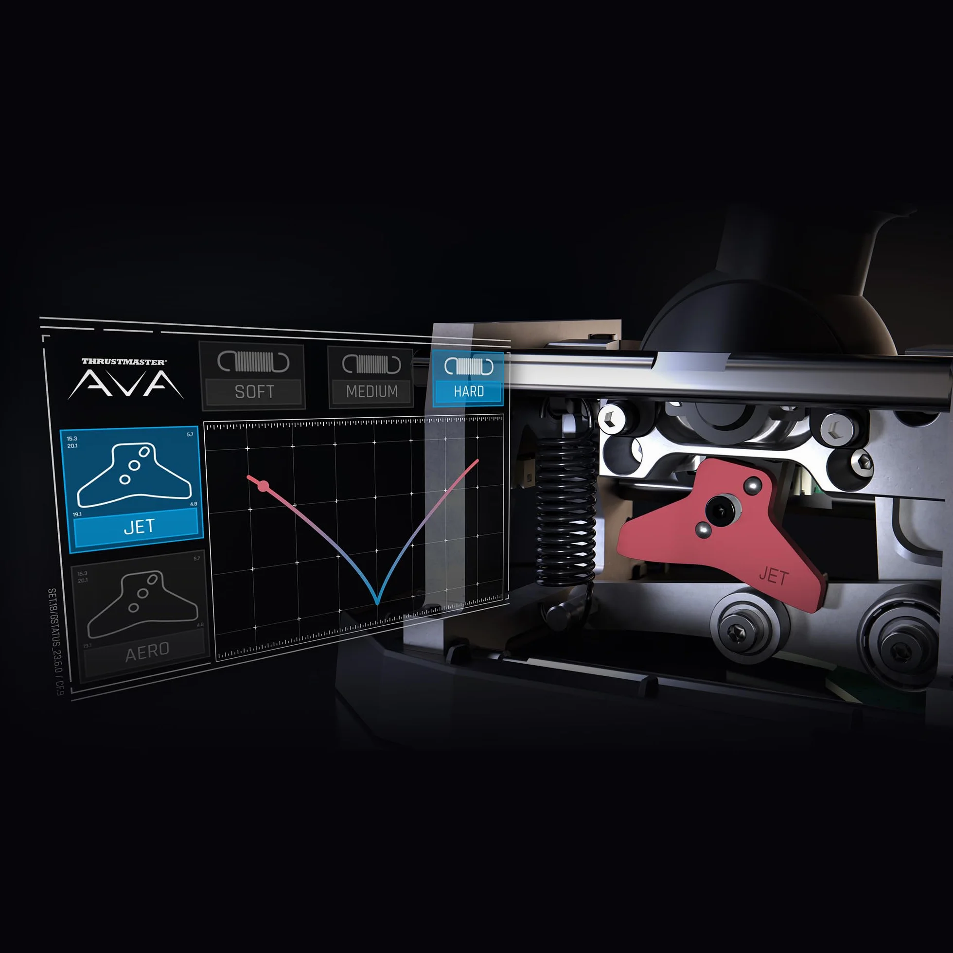 Thrustmaster AVA, Base Modulare a Configurazioni Multiple per Joystick per Simulazioni di Volo, Compatibile con Tutti i Tipi di Aviazione su PC