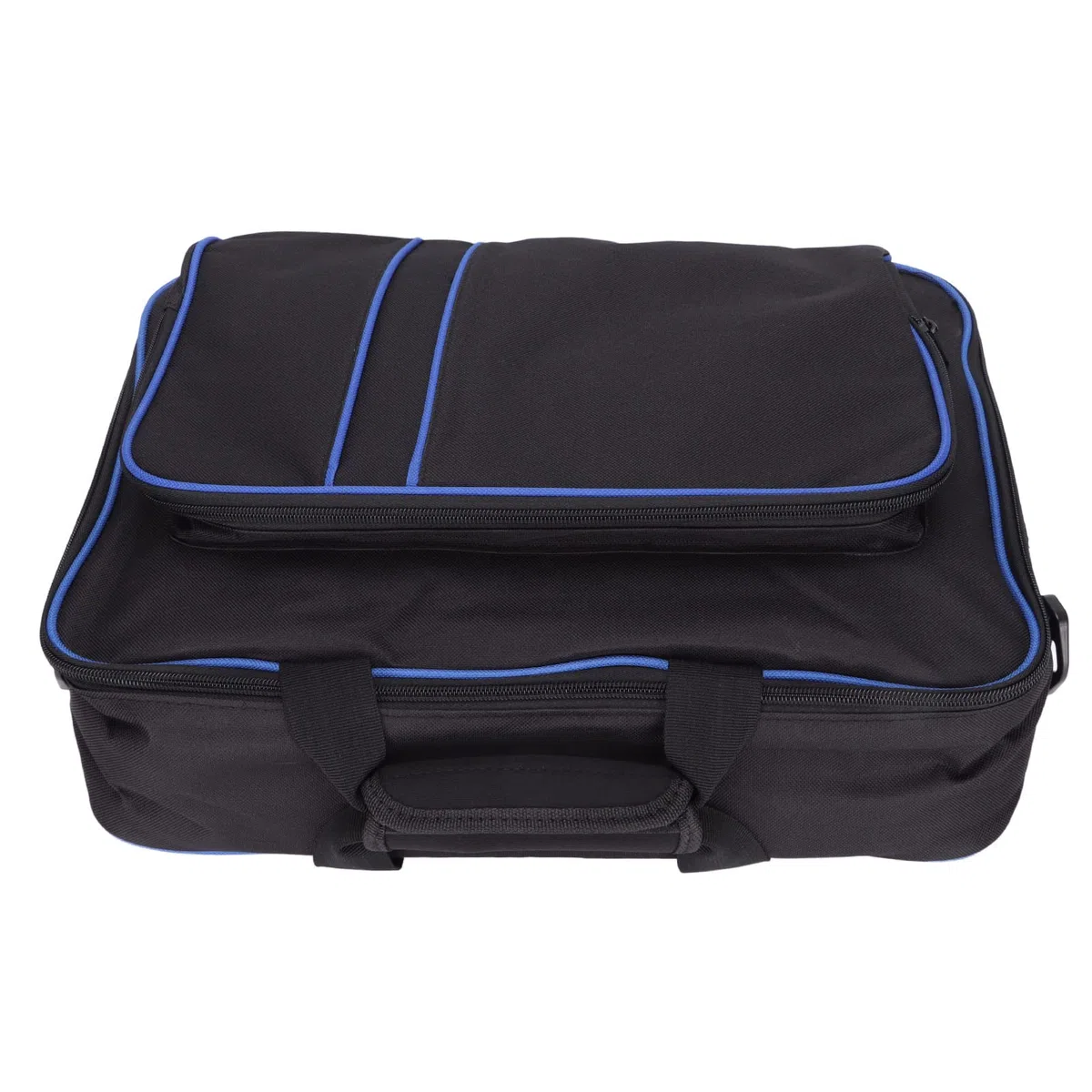 214 Borsa da Viaggio Portatile per PS5, Custodia Protettiva per Console di Grande capacità con Tracolla Regolabile e Pad Svasato per Controller di Giochi PS5(Blu Nero)