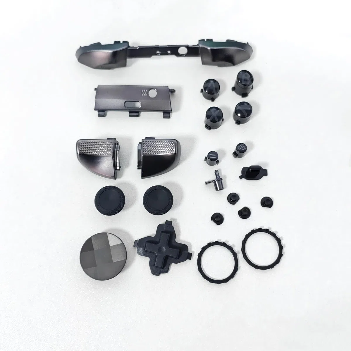 Guscio di Ricambio Kit Custodia Coperchio Anteriore Posteriore per Xbox Elite Controller Series 2 - Nero, Incluso D-pad Joysticks Pulsante di Attivazione LB RB Pulsanti ABXY Accessori