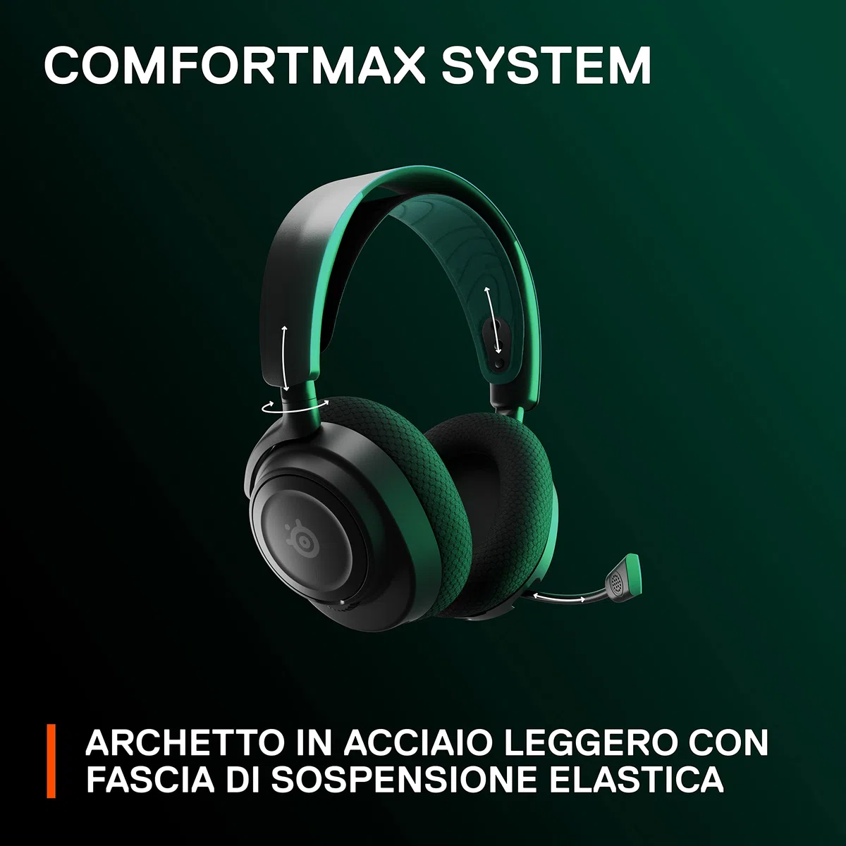 SteelSeries Arctis Nova 7X Cuffia da gaming wireless multipiattaforma 2.4GHz Bluetooth driver magnetici al neodimio batteria USB-C 38 ore ClearCast Gen2 AI PS5 PC VR Mobile