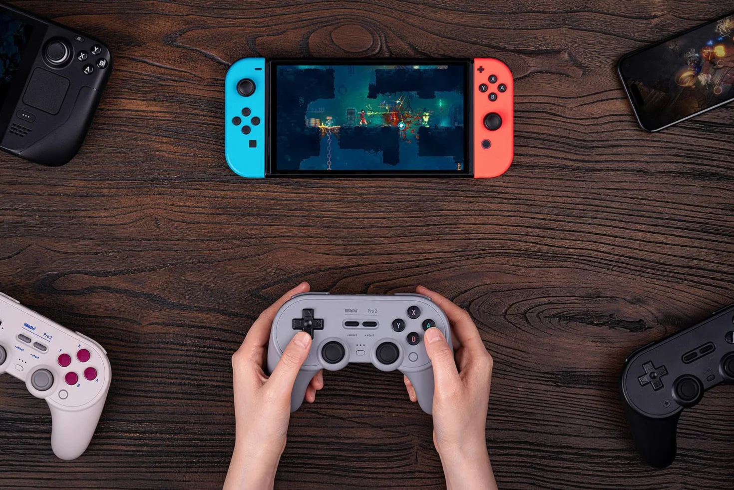 8Bitdo Pro 2 Bluetooth Controller for Switch, Hall Effect Joystick, Wireless Gaming Controller Black Edition