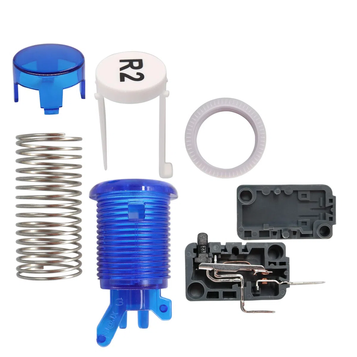 SJ@JX Arcade Game Controller DIY Kit Buttons with Logo Coin X Y Start Select 8 Way Joystick USB Encoder for PC MAME Raspberry Pi