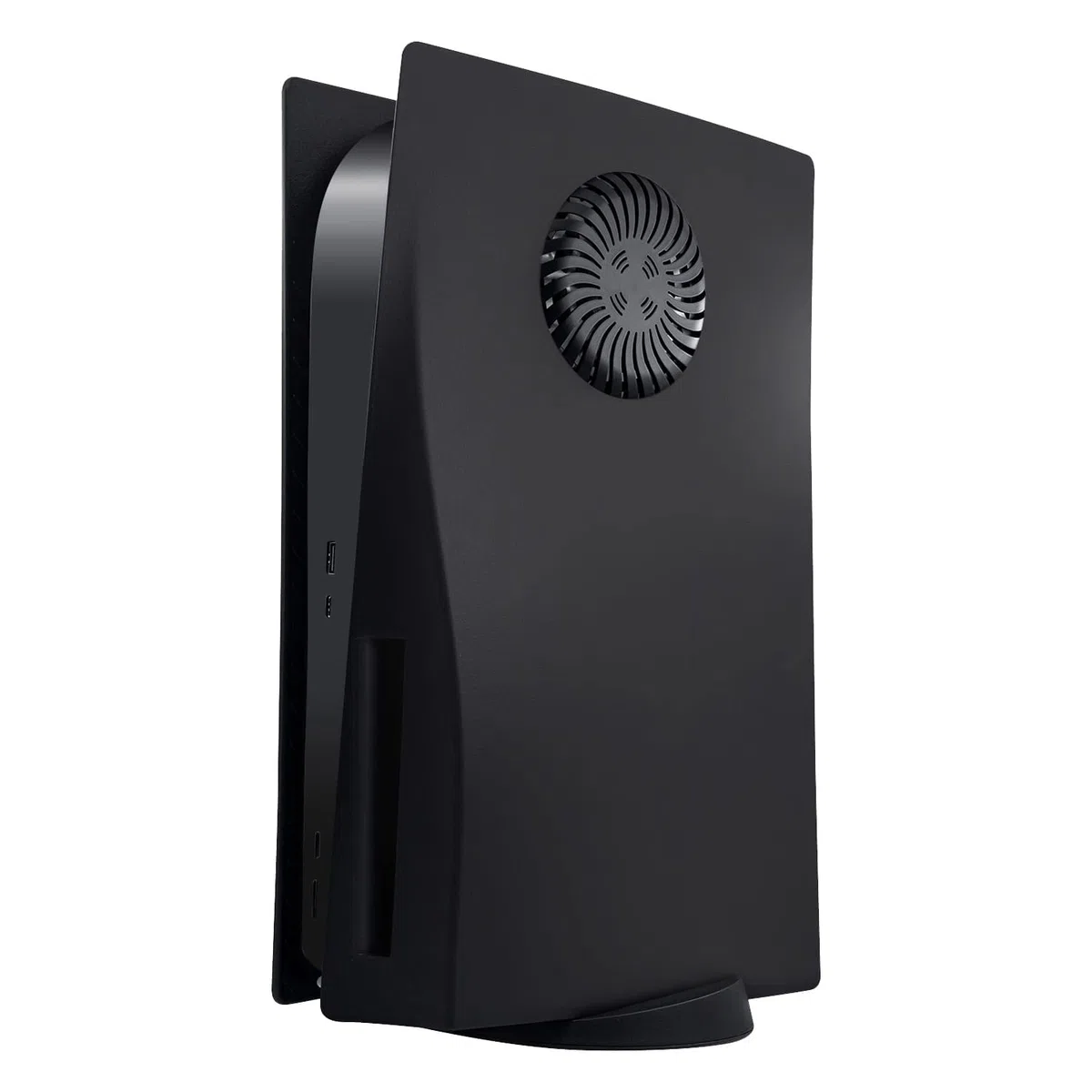 Mcbazel Placche PS5 con Slot di Raffreddamento, Piastra di Ricambio Antigraffio e Antipolvere per PS5 Disc Edition – Nero (Non compatibile con PS5 Slim/Pro)