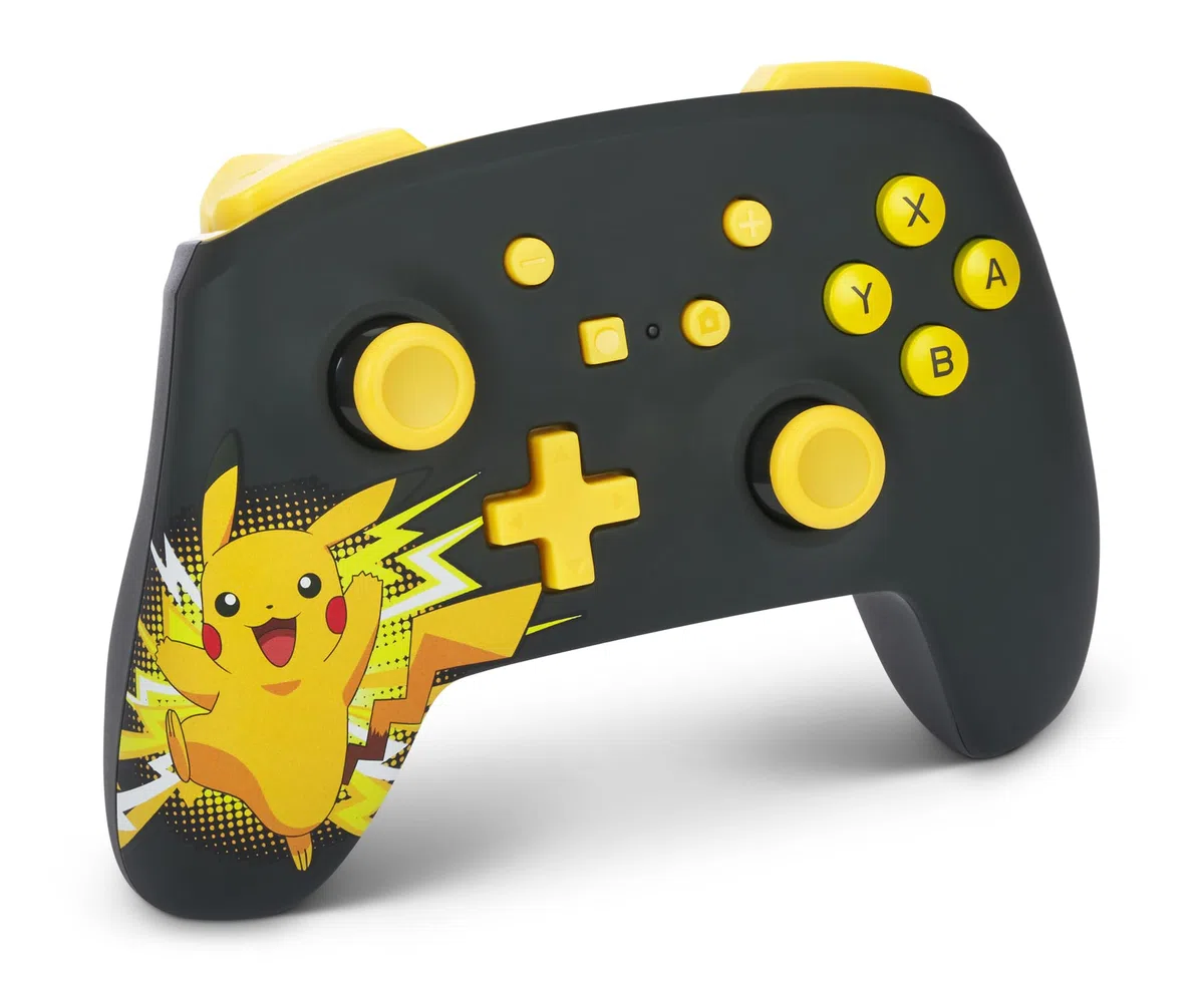 PowerA Controller Senza Fili per Nintendo Switch: Pikachu Estasiato, Modello OLED, Lite - Gamepad, Controller di Gioco Bluetooth