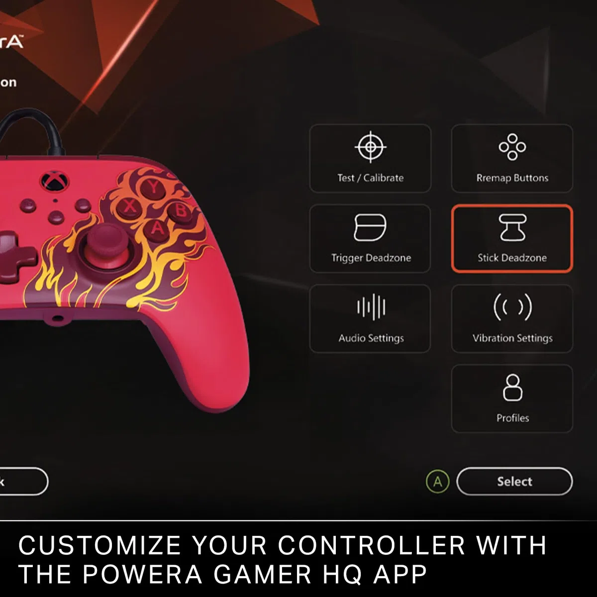 PowerA Advantage Controller cablato Incendio rosso per Xbox Series X|S