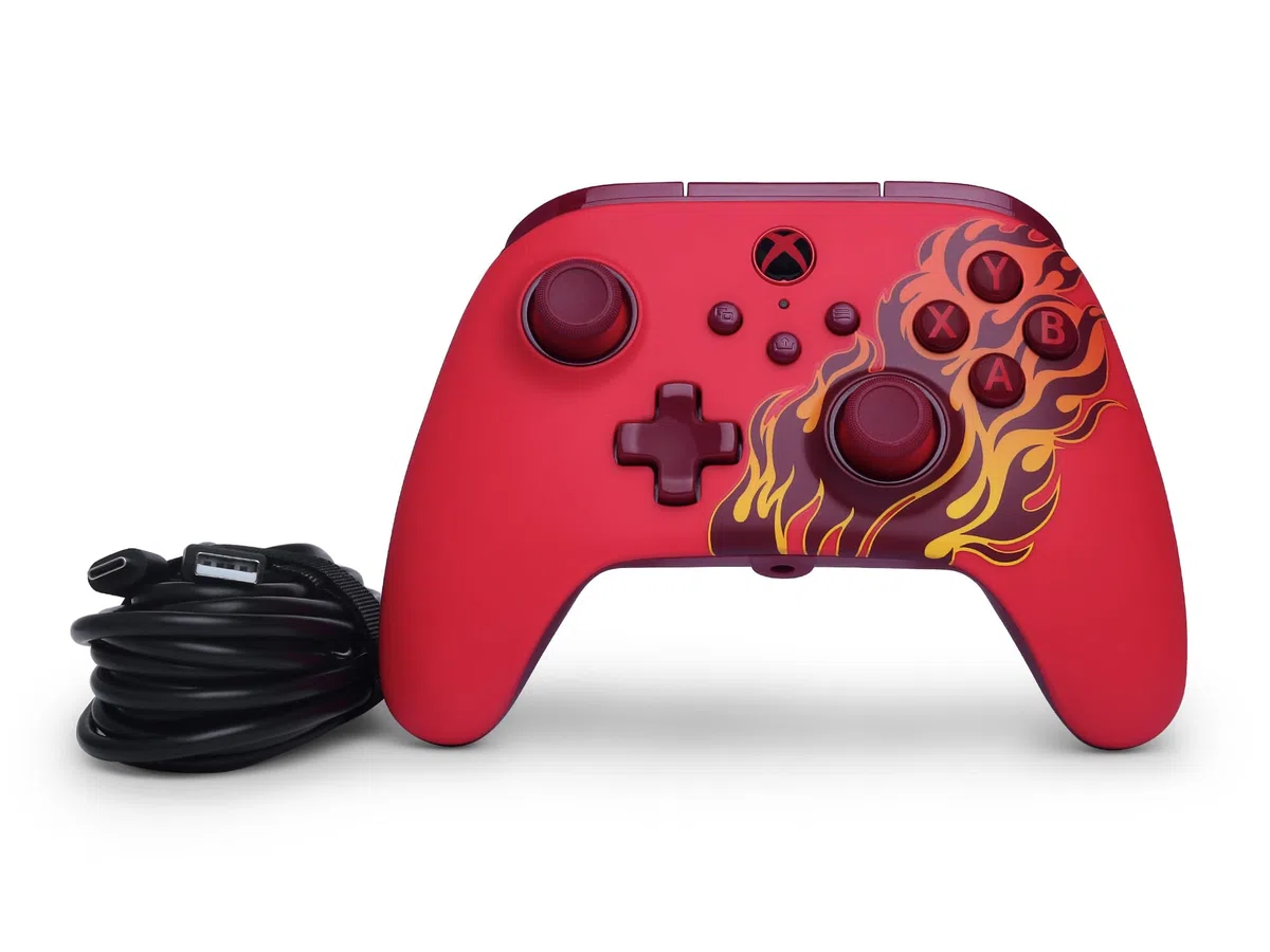 PowerA Advantage Controller cablato Incendio rosso per Xbox Series X|S