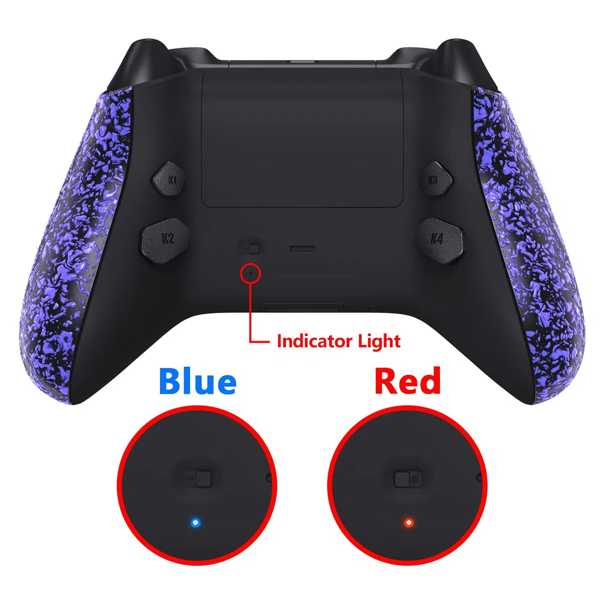 eXtremeRate HOPE Remap Kit Programmabile per Xbox Series X S Controller Scheda&Cover Posteriore&Grip&Tasti Posteriori per Xbox Core Joystick(Model 1914)-Viola Antiscivolo