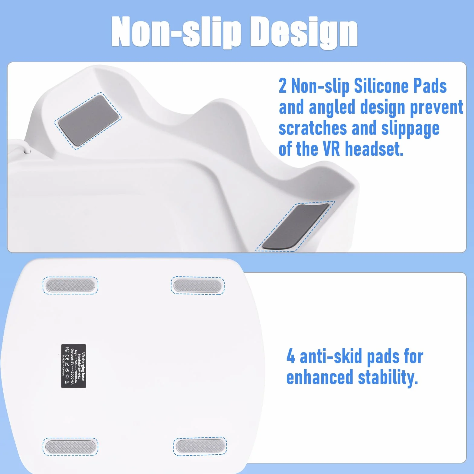 Stazione di Ricarica Compatibile con Meta Quest 2/3/3S, Dock di Ricarica Rapida per Quest 3 con Luci RGB, Caricatore per Cuffie VR, Accessori VR