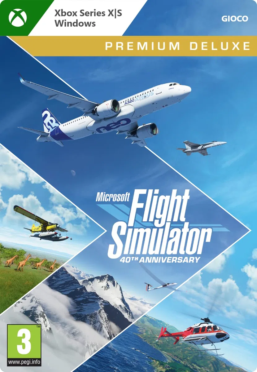 Microsoft Flight Simulator 40th Anniversary Premium Deluxe Edition Xbox Windows 10 Codice download