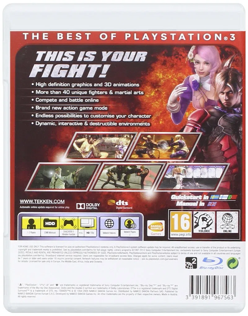 Tekken 6: Essentials Sony PS3 Import UK