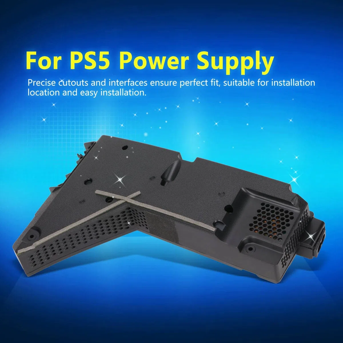 ASHATA Alimentatore ADP 400DR per PS5, Alimentatore di Ricambio per unità Batteria per Console di Gioco per PS5, con Cavo di Alimentazione(EU)