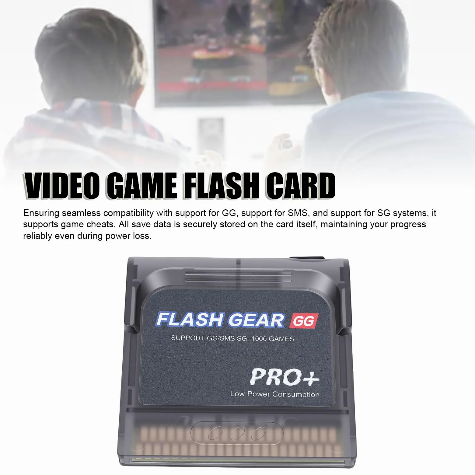 Cartuccia Flash per Videogiochi 600 in 1 per Console Game Gear Scheda di Memoria da 4 GB Supporta Console MD di Master Risparmio Senza Batteria